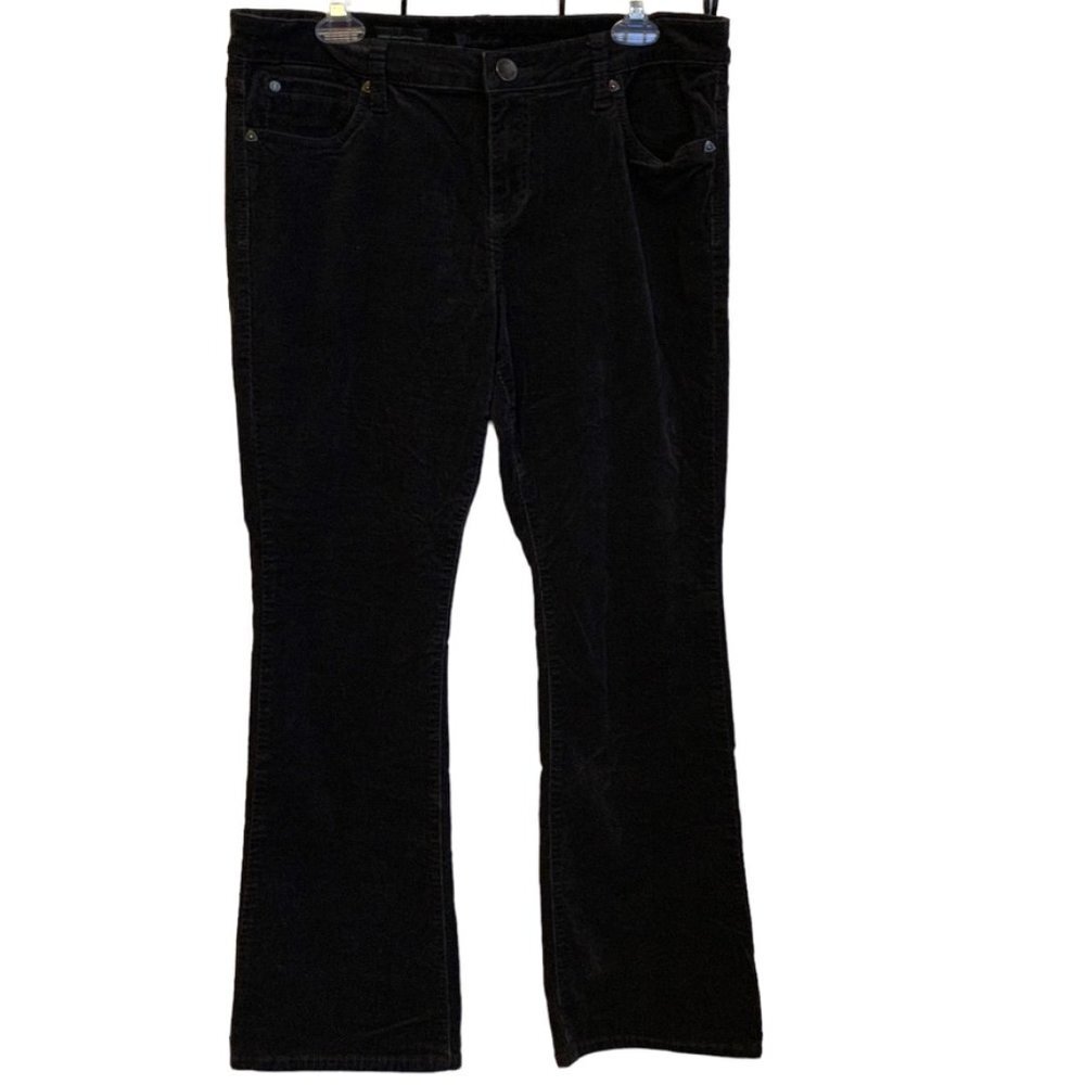 KUT from the Kloth, Corduroy Baby Bootcut Petite Jeans, Karen, Gray, 14P